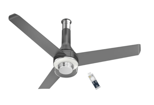 Havells 1200mm Crista Underlight BLDC BLDC Motor Ceiling Fan | Remote Controlled, High Air Delivery Fan | 5 Star Rated, Upto 60% Energy Saving, 2 Year Warranty | (Pack of 1, Slate Chrome)